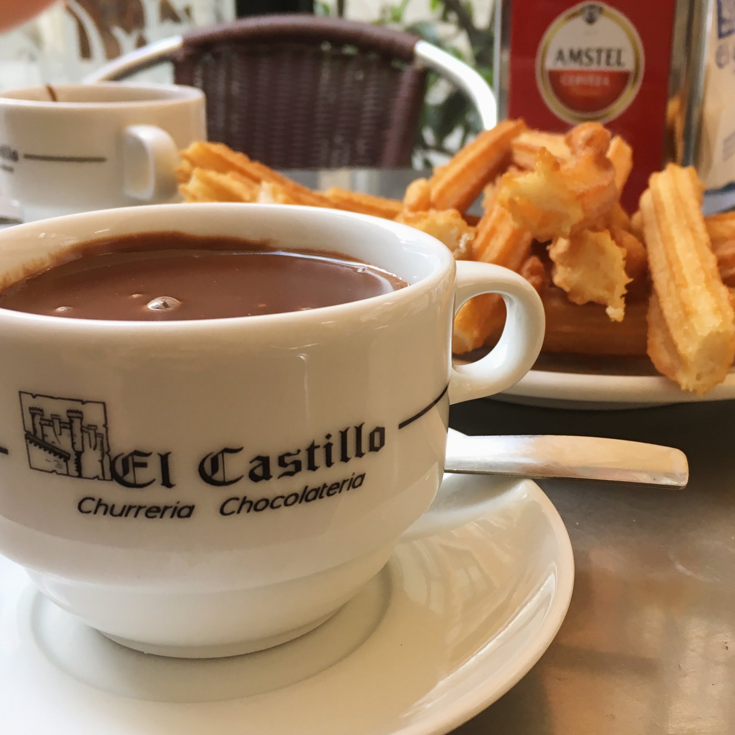 churros with chocolate